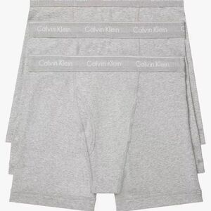 Calvin Klein Men's Light Gray Boxer Briefs XL